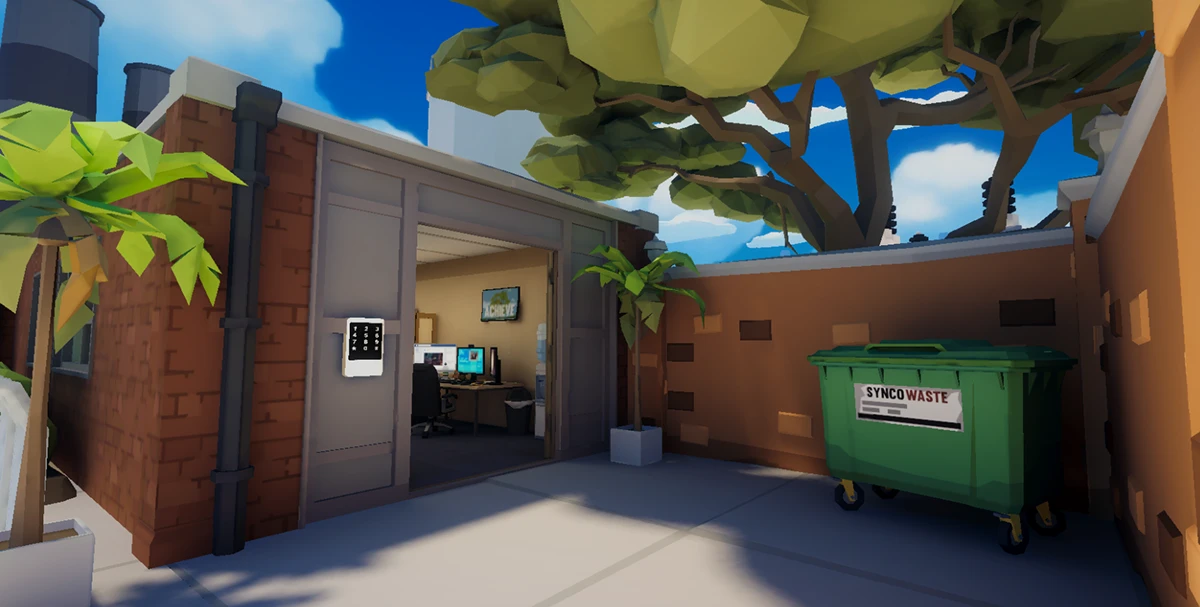 Stylized VR environment from the Intelbras experience